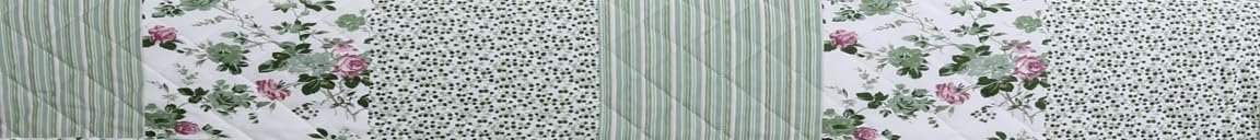 Покривало клаптикове Autrefois Patchwork Зелений April 230 x 250 см з 2 наволочками, фото №3 Покривало клаптикове Autrefois Patchwork Зелений April 230 x 250 см з 2 наволочками, фото №3