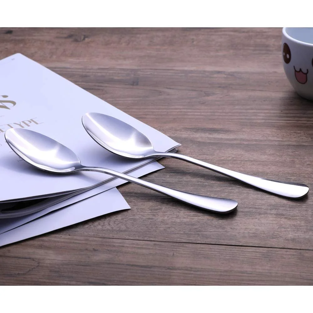 Ложка Супова з нержавіючої сталі Набір з 6 штук 8.1 дюймів, фото №3