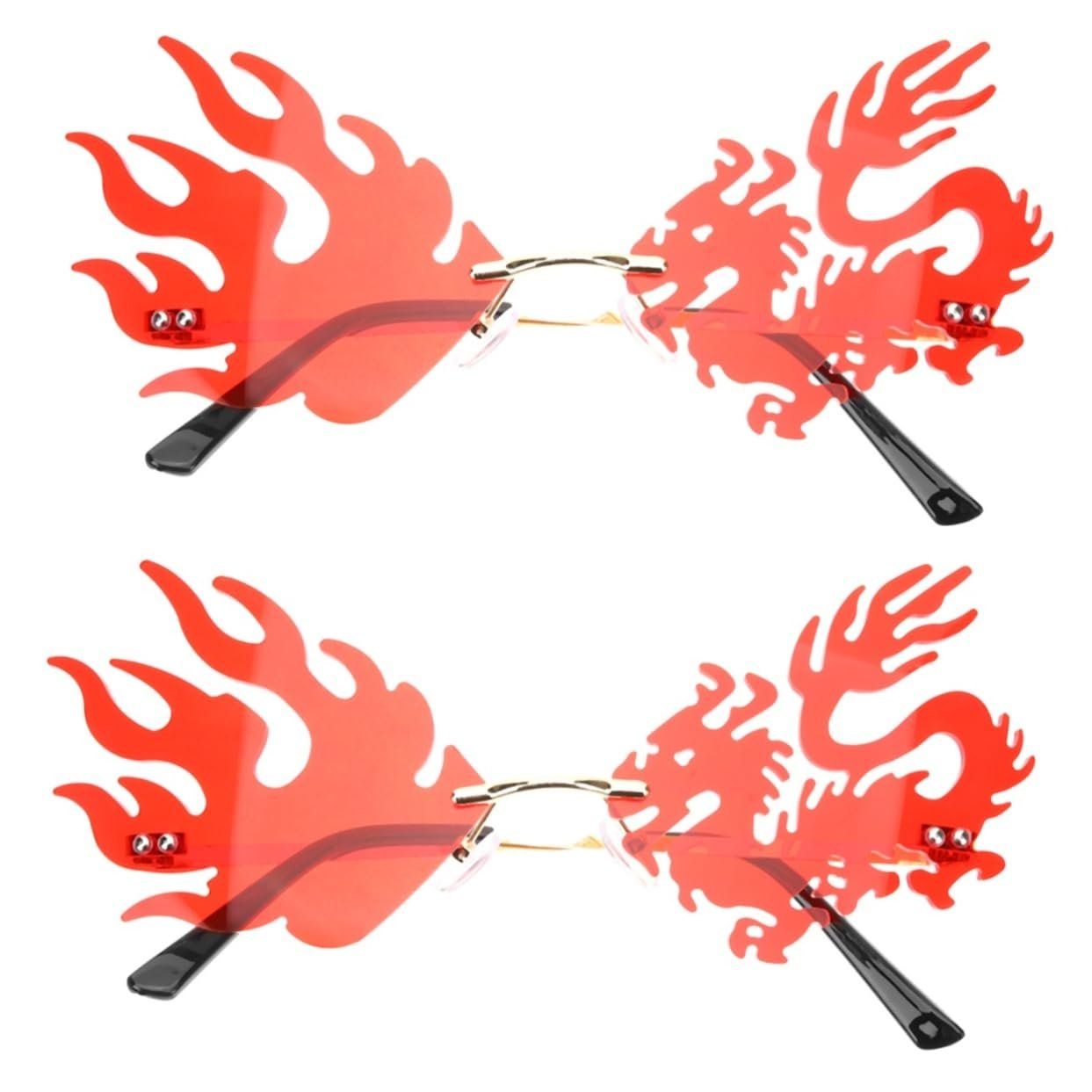 Сонцезахисні окуляри Без рамки PACKOVE 2 шт Червоний, фото №1