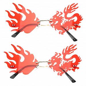 Сонцезахисні окуляри Без рамки PACKOVE 2 шт Червоний - Фото 1