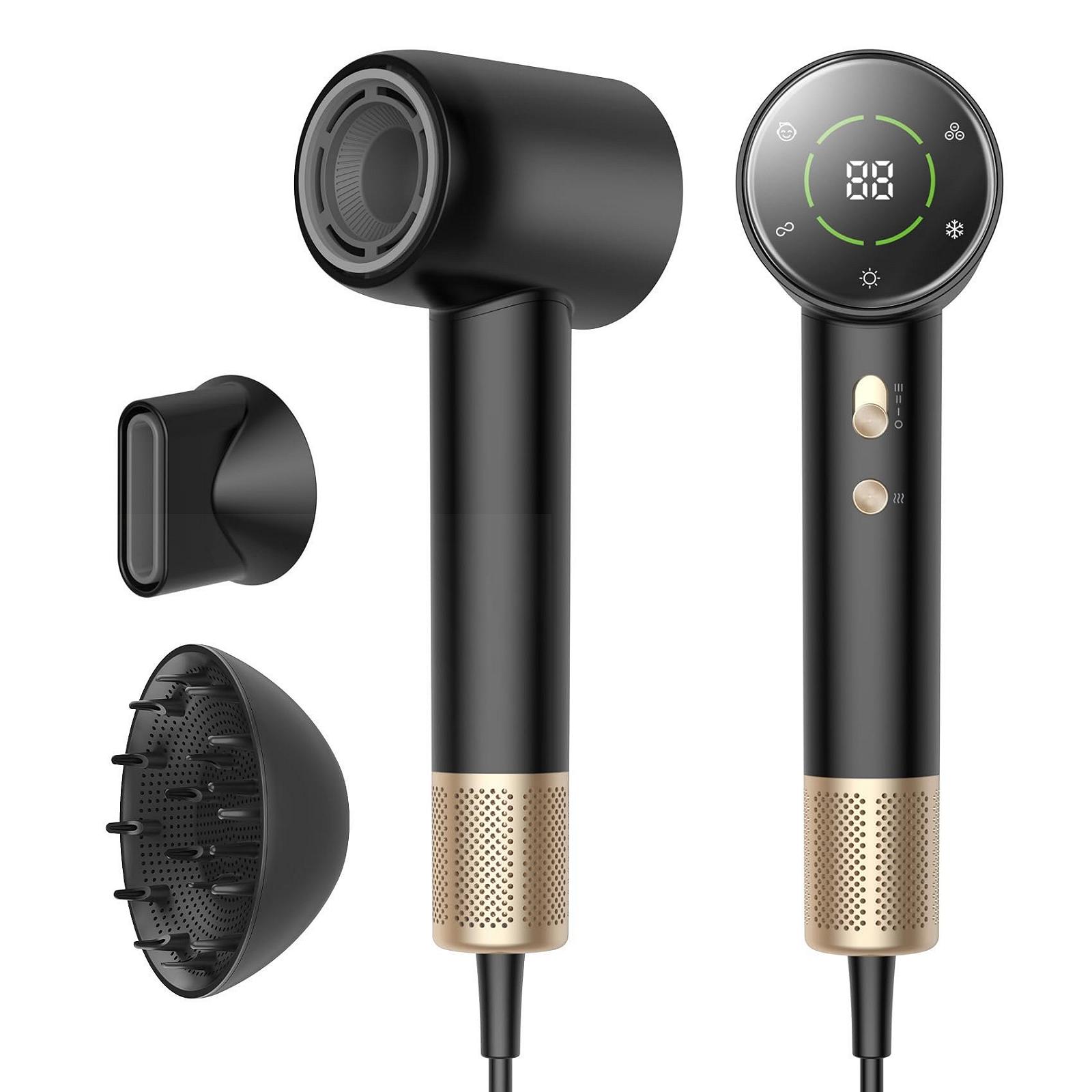 Фен Ion Hair Dryer, 110 000 об/мин, 200 миллионов отрицательных ионов, с 1 диффузором и 1 концентратором, фото №1