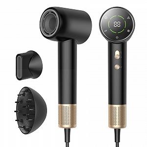 Фен Ion Hair Dryer, 110 000 об/мин, 200 миллионов отрицательных ионов, с 1 диффузором и 1 концентратором - Фото 1