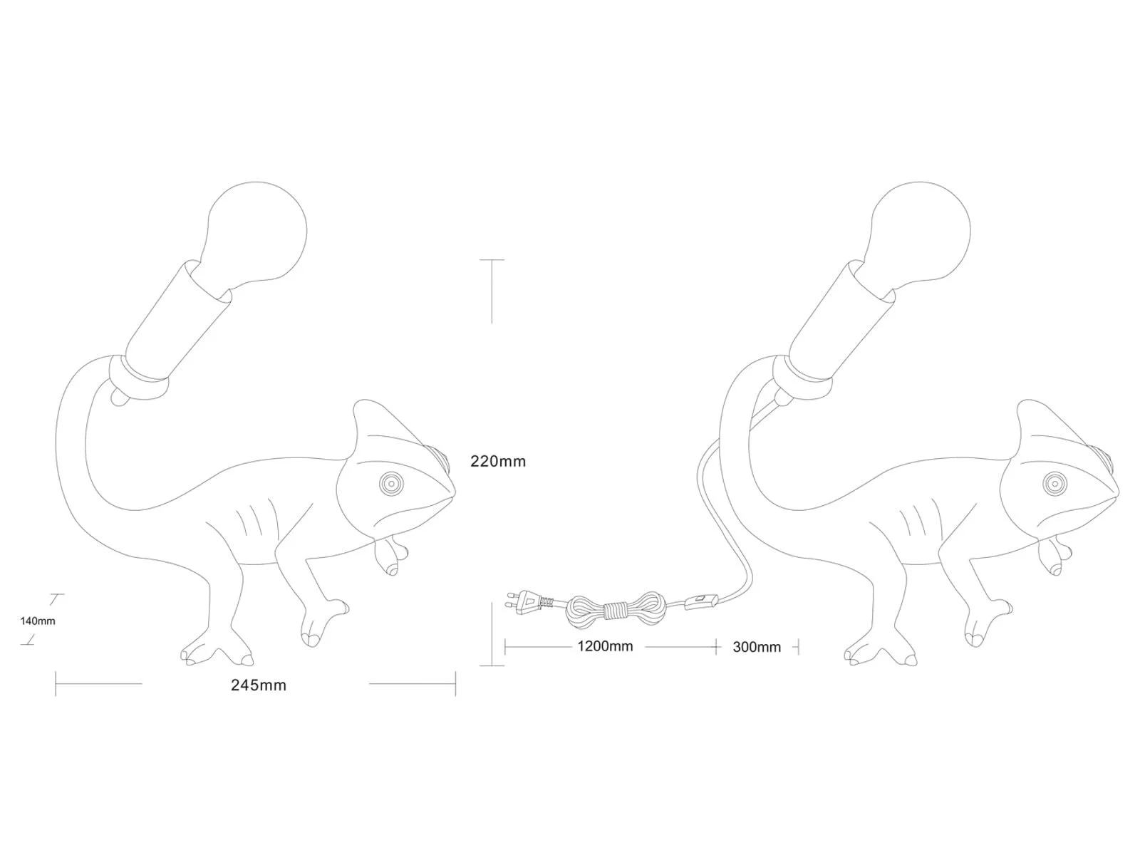 Настільна лампа Chameleon LED висота 22 см золота, фото №5