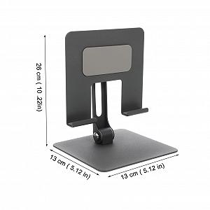 Регульована металева підставка для планшета, складаний тримач для телефону, вуглецева сталь, міцна, багатофункціональна synthetic.ua - Фото 1