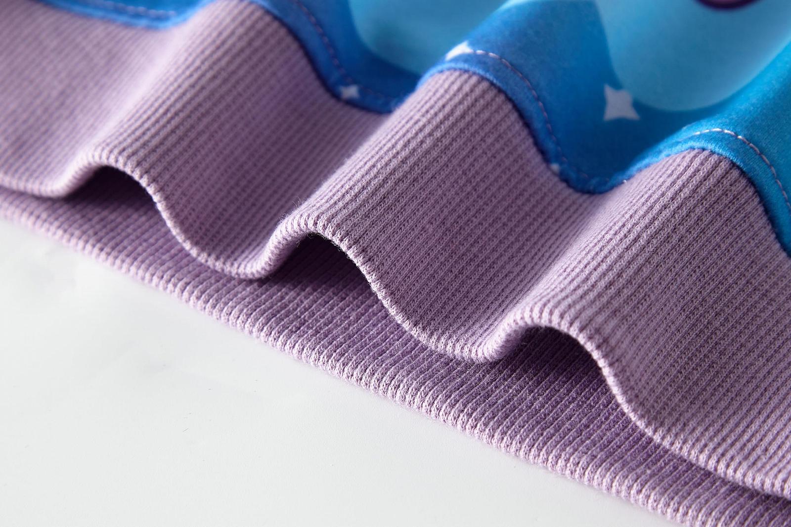 Толстовка SOIBEEN для девочек, милый детский пуловер, комплект 2 шт., топ с единорогом, свитшот, пуловер, круглый вырез, длинный рукав, повседневная одежда, весенняя осенняя хлопковая толстовка 1-10 лет, фото №3