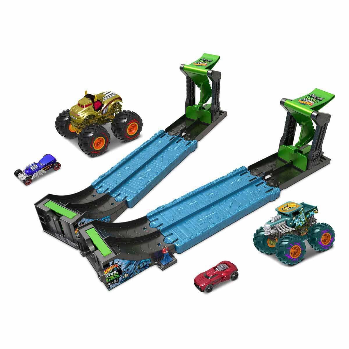 Игрушка Mattel Hot Wheels Monster Trucks Pista Roarin' Rumble HCJ77 разноцветный, фото №1 Игрушка Mattel Hot Wheels Monster Trucks Pista Roarin' Rumble HCJ77 разноцветный, фото №1
