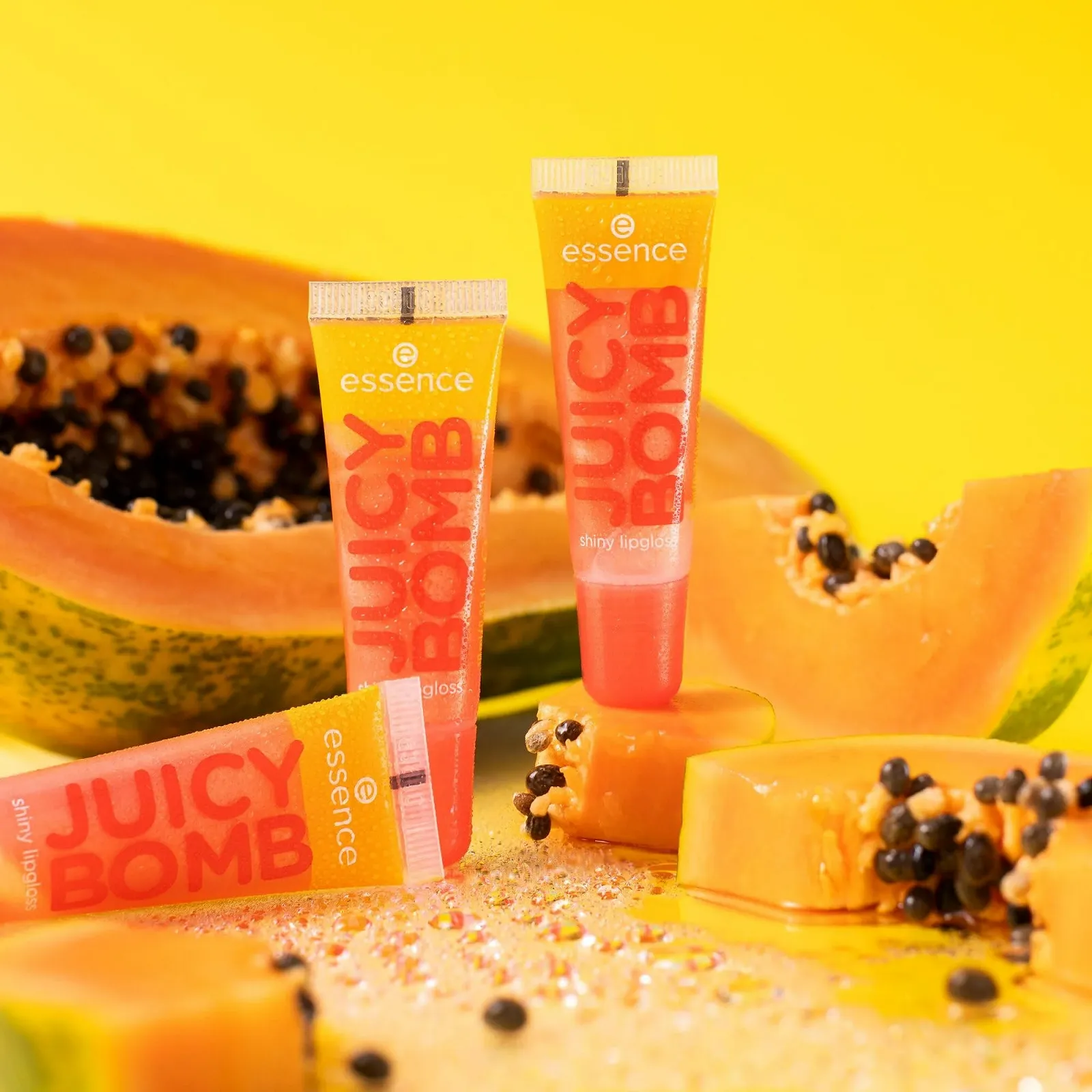 Блиск для губ essence Juicy Bomb Shiny № 103 Помаранчевий сяючий свіжий мерехтливий веганський, 10 мл, фото №9 Блиск для губ essence Juicy Bomb Shiny № 103 Помаранчевий сяючий свіжий мерехтливий веганський, 10 мл, фото №9