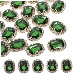 Стрази Пришивні 20 шт. для одягу та декору, Яскраві кольори - Фото 1