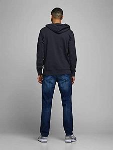 Худі JJEHOLMEN SWEAT HOOD NOOS 12136885-Navy Blazer-Fit:REG FIT Jack&Jones Темно-синій XL synthetic.ua - Фото 1