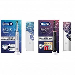 Зубная электрощетка Oral-B PRO 3 3500 с 3 режимами чистки и визуальным контролем давления 360° - Фото 1