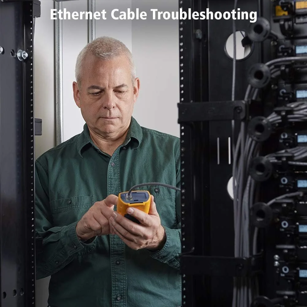 Набор кабельного тестера Fluke Networks MS-POE-KIT MicroScanner Желтый, фото №7