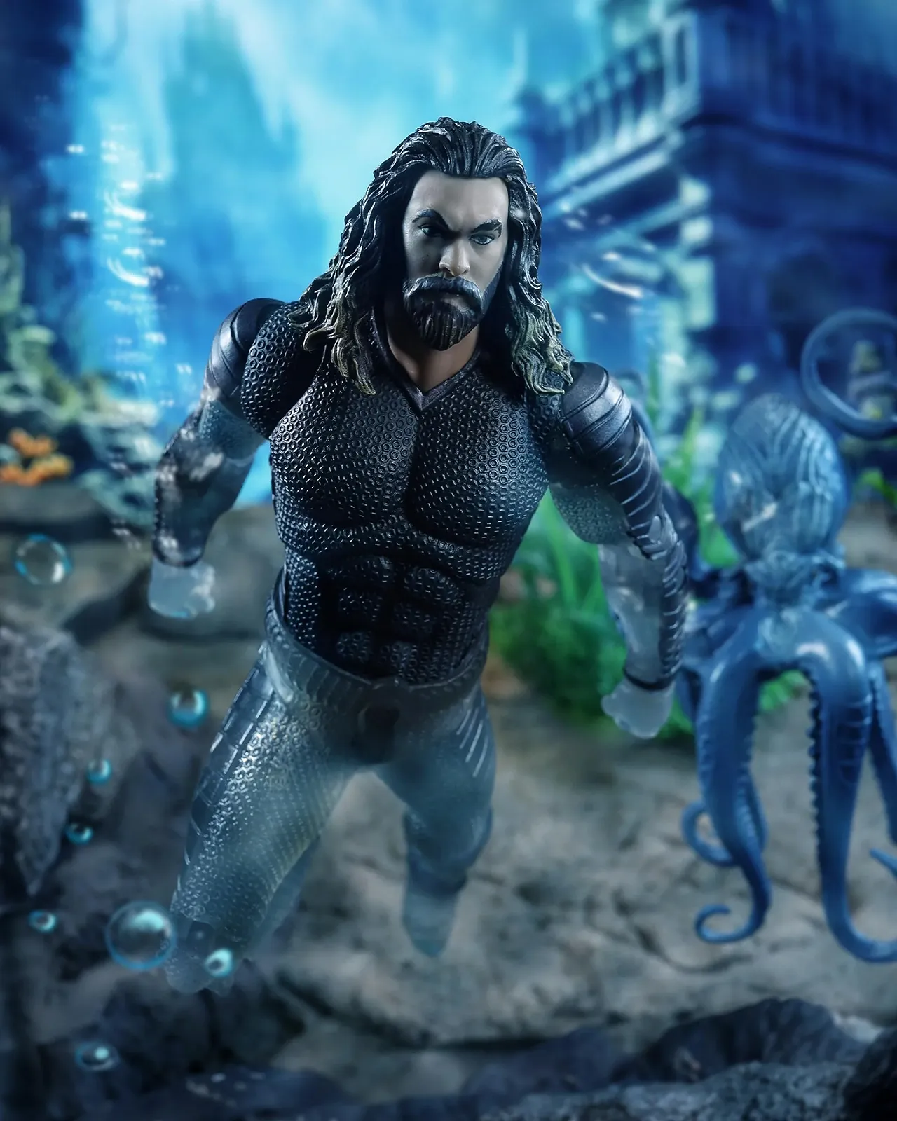 Фігурка McFarlane DC Multiverse Aquaman and The Lost Kingdom Aquaman Stealth Suit with Topo Gold Label 18 см, фото №3