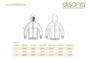 Куртка Disana Outdoor для дітей та підлітків 100% органічна мериносова вовна дихаюча - Фото 1