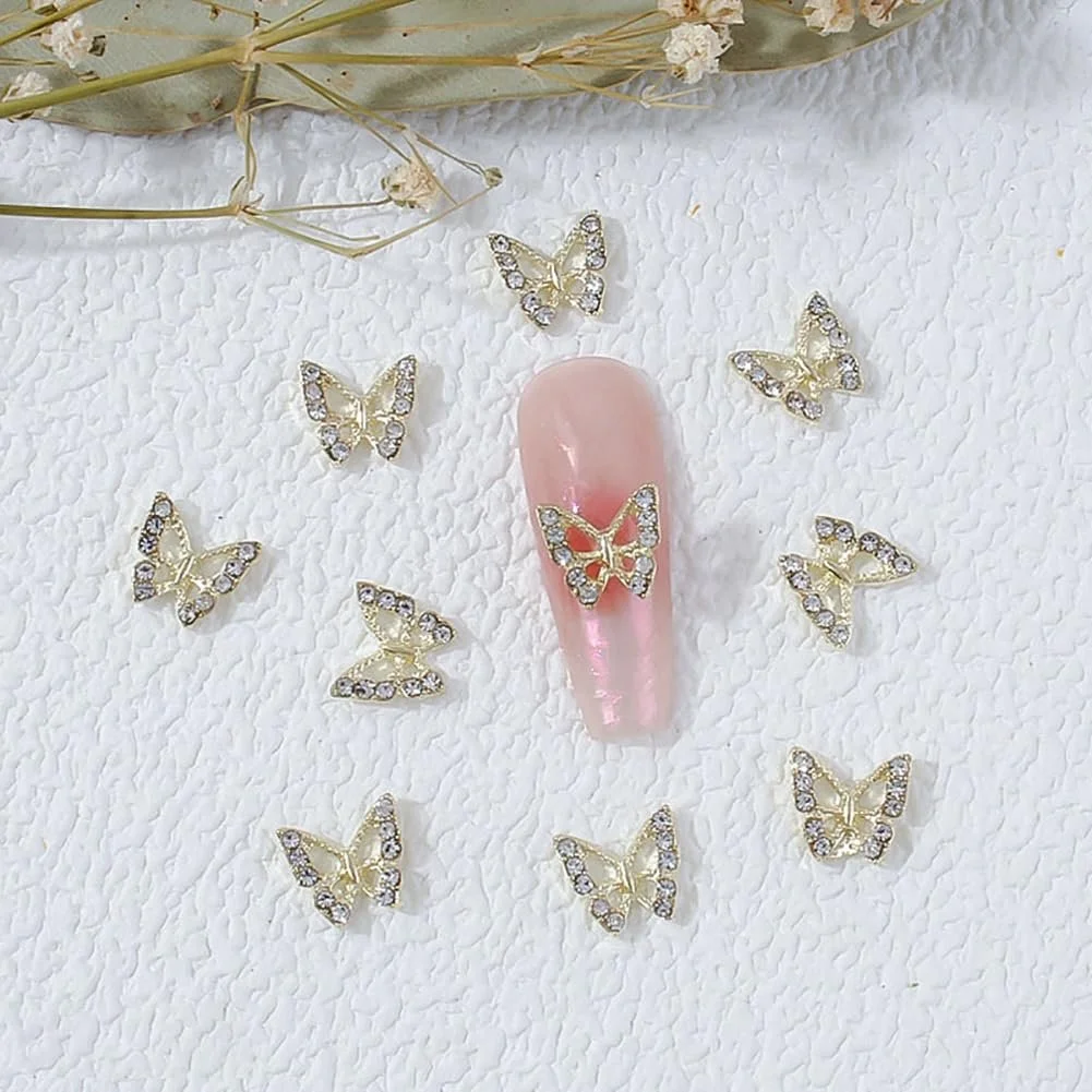 3D Метелики Декоративні стрази для нігтів, Дрібні, Блискучі, Кришталеві, фото №7 3D Метелики Декоративні стрази для нігтів, Дрібні, Блискучі, Кришталеві, фото №7