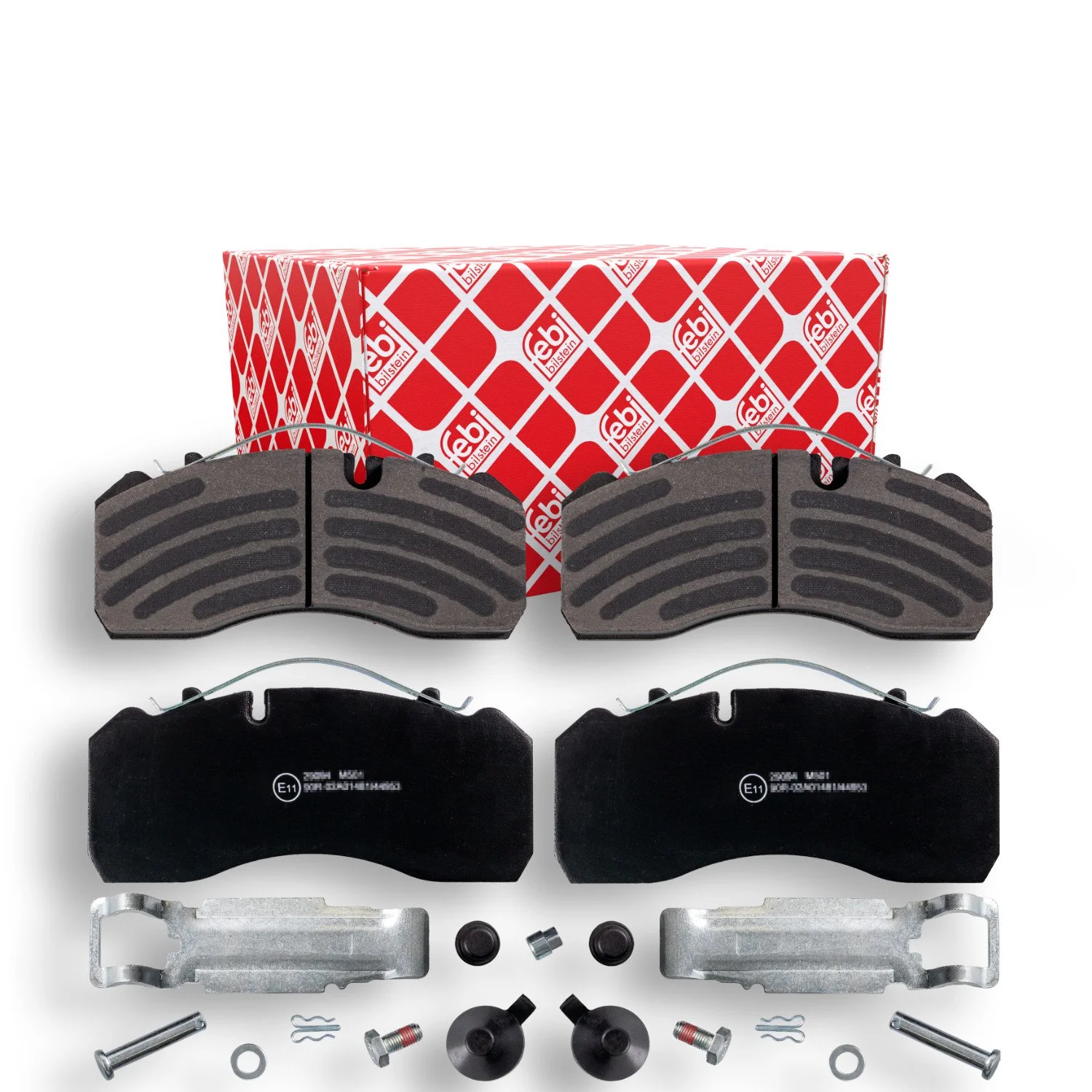 Комплект гальмівних колодок, дискове гальмо FEBI BILSTEIN 16719 для IVECO MAN MERCEDES-BENZ, фото №1