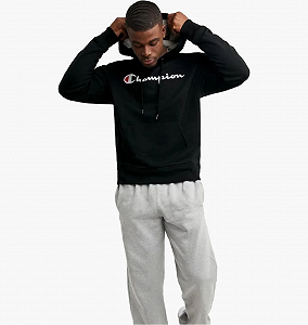 Джемпер Champion Powerblend Fleece Hoodie Script Logo S - Фото 1