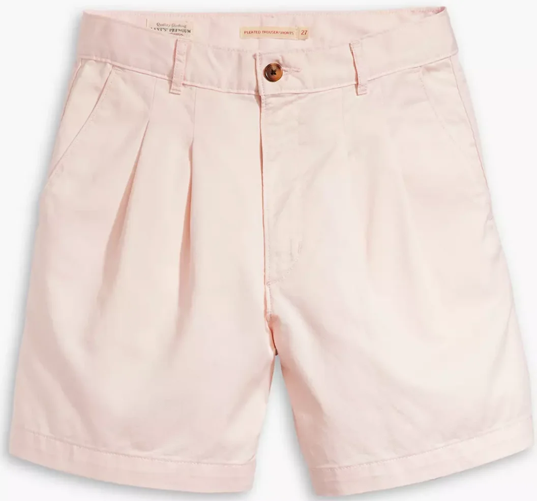 Женские шорты брючные Levis - Pleated Trouser Short Mauve Chalk - 24, фото №2