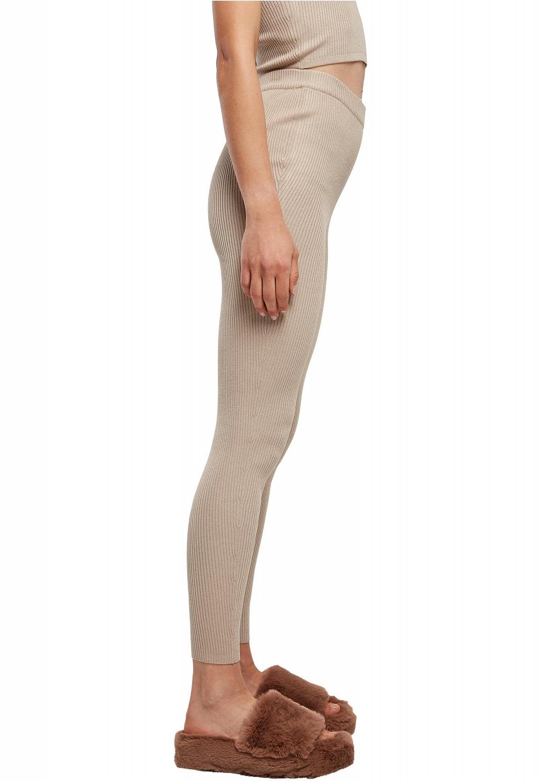 Леггинсы Urban Classics Ladies Rib Knit, облегающие, женские, разные цвета, размеры XS-5XL, фото №2