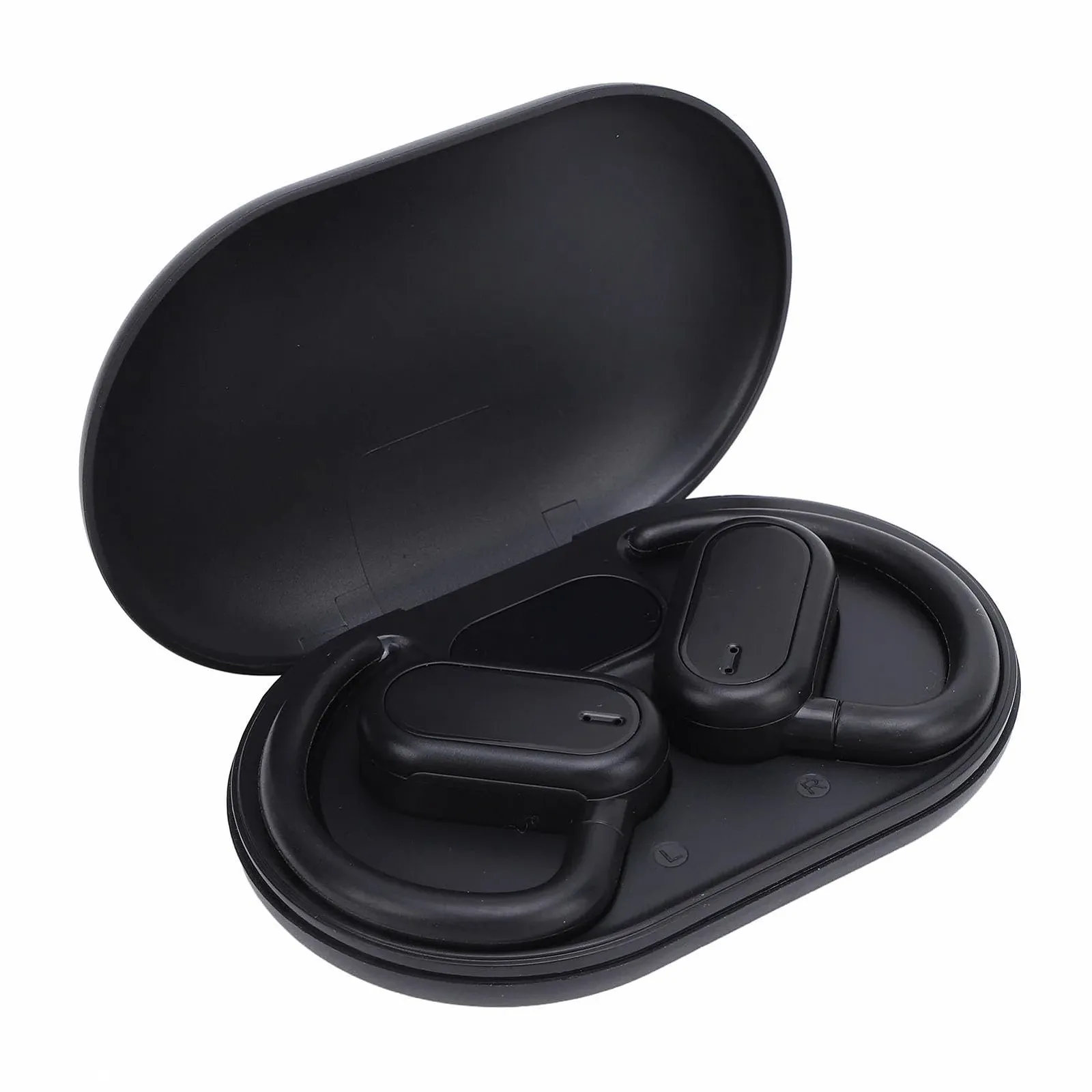 Наушники с голосовым переводчиком 3-в-1, поддержка 144 языков онлайн, беспроводные Bluetooth 5.4 наушники с зарядным кейсом, устройство мгновенного перевода с приложением для деловых поездок Черный, фото №1