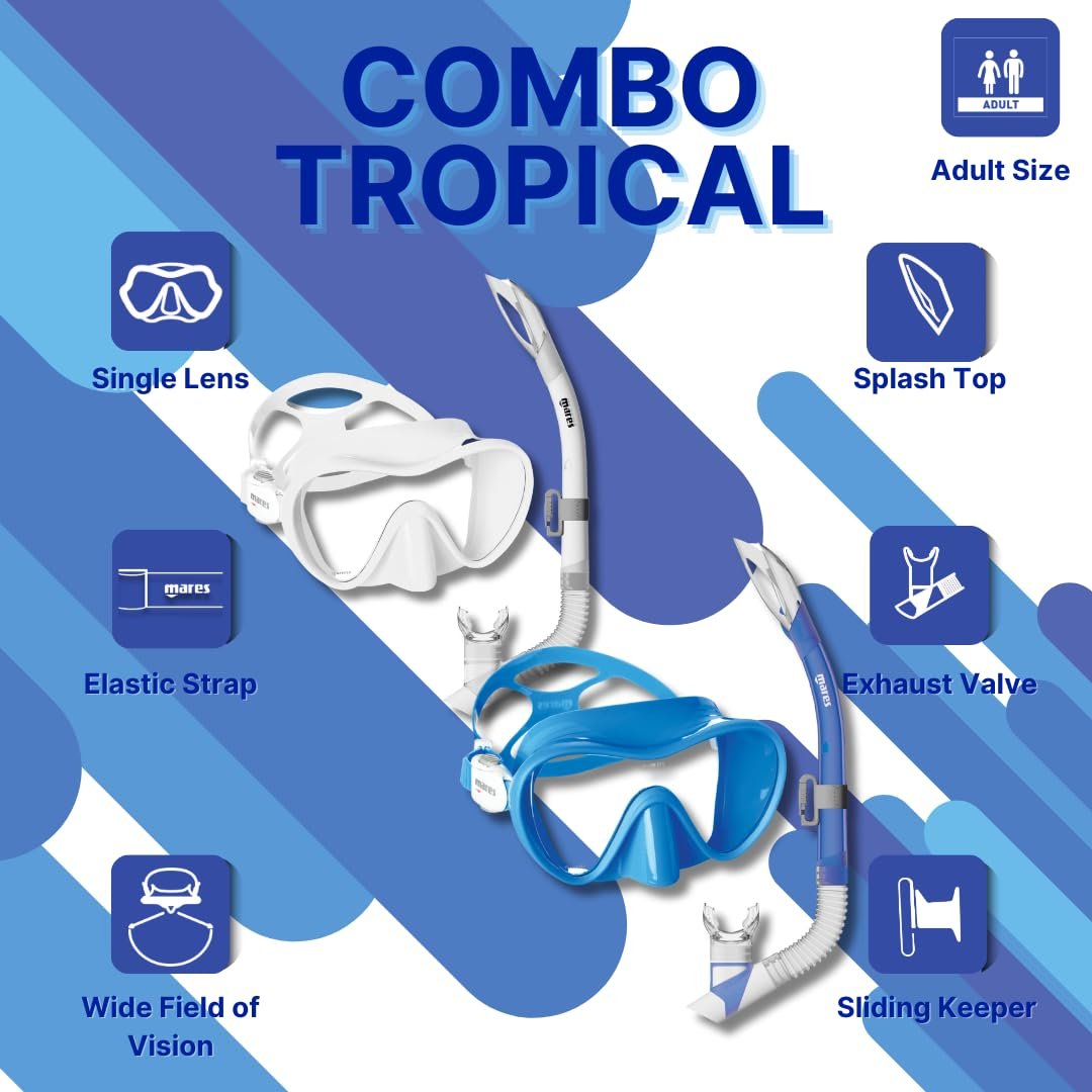 Маска для снорклінга та дайвінгу Mares Tropical, фото №5