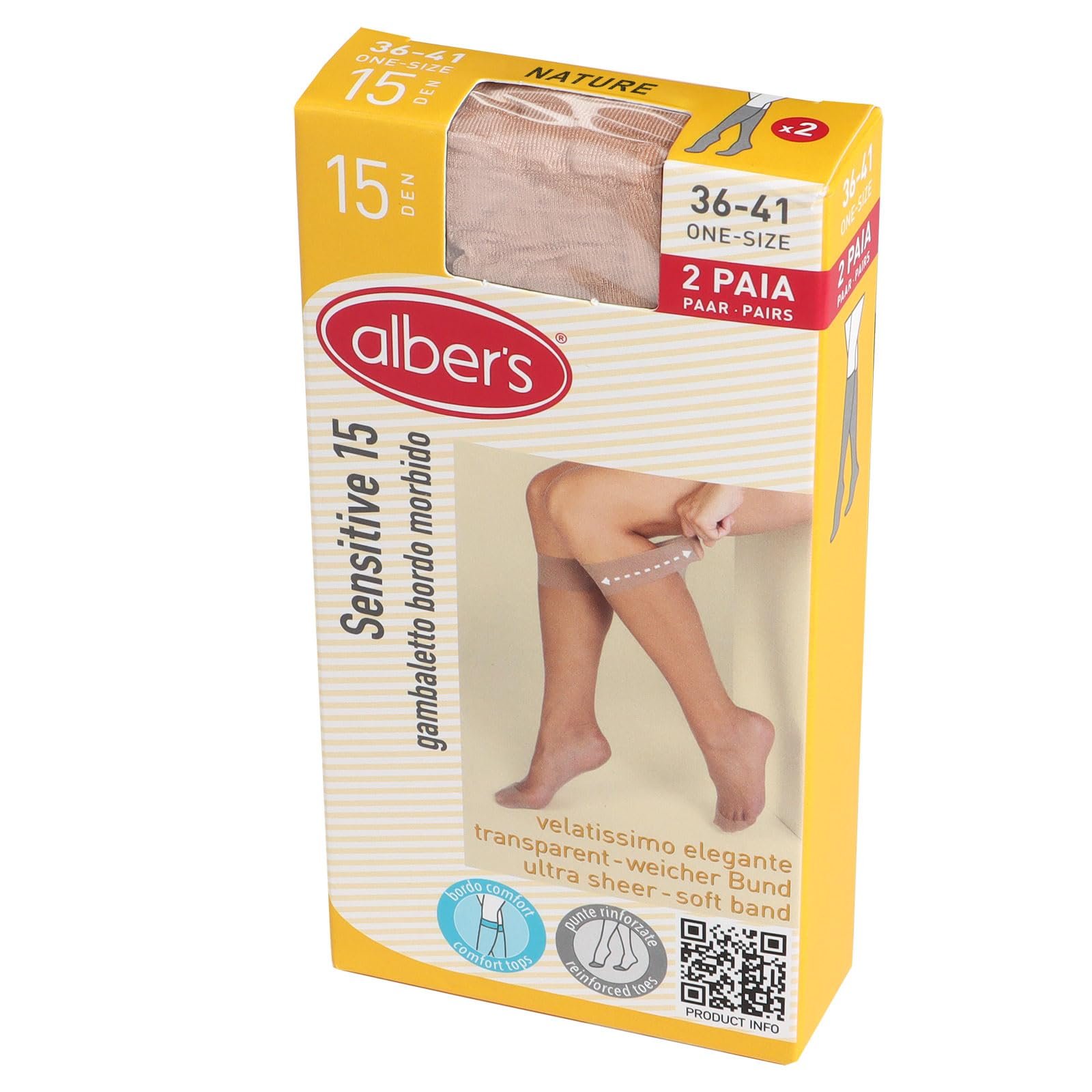 Панчохи alber's SENSITIVE 15 DEN (39-41) - 15 пар, фото №4