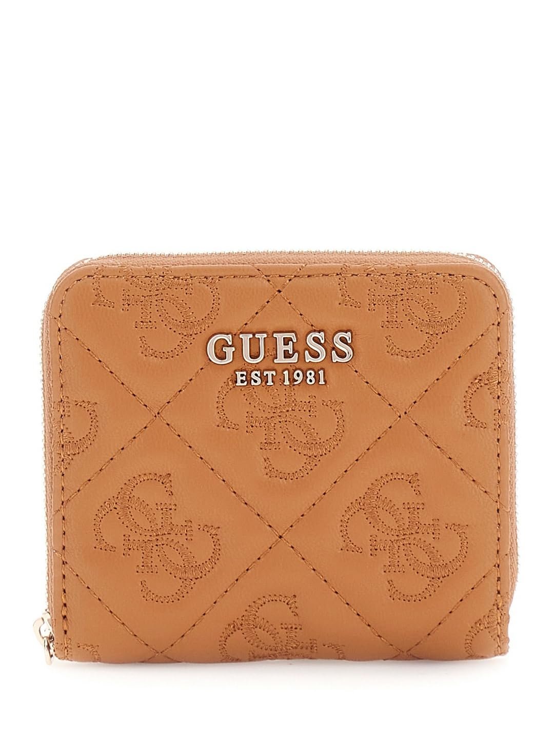 Гаманець GUESS Adelasia SLG Small Zip Around Caramel, фото №1