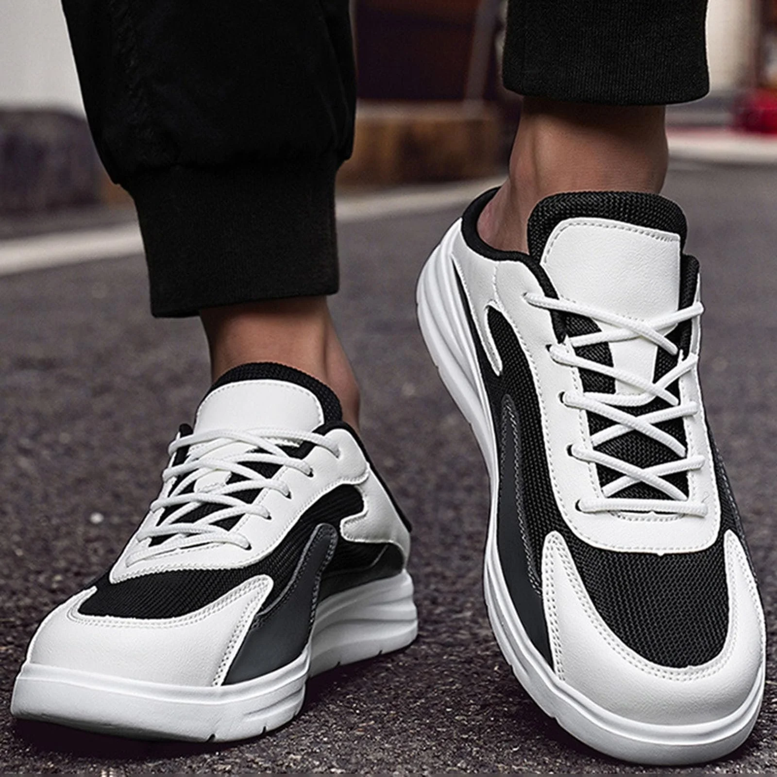 Мужские Кроссовки Pain Relieving Comfort для Бега по Дорогам, Без Рук, Слипоны, Износостойкие, для Фитнеса на Открытом Воздухе и Ежедневного Использования, фото №3