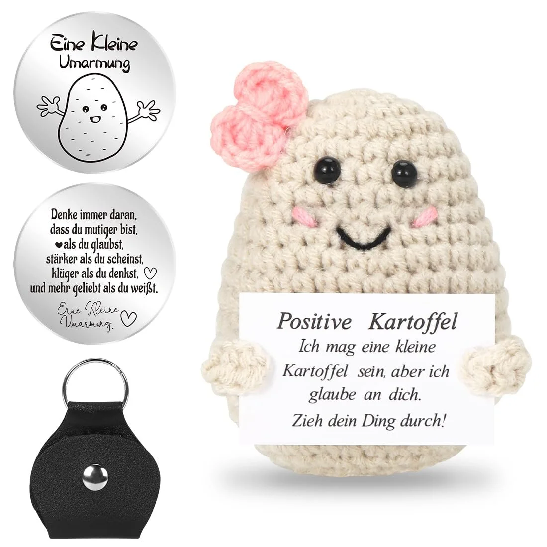 Игрушка Hand Knitted Potato Женщина a21 Талисман Вязаная Добродушная карточка 7.5 x 7.5 см, фото №1 Игрушка Hand Knitted Potato Женщина a21 Талисман Вязаная Добродушная карточка 7.5 x 7.5 см, фото №1