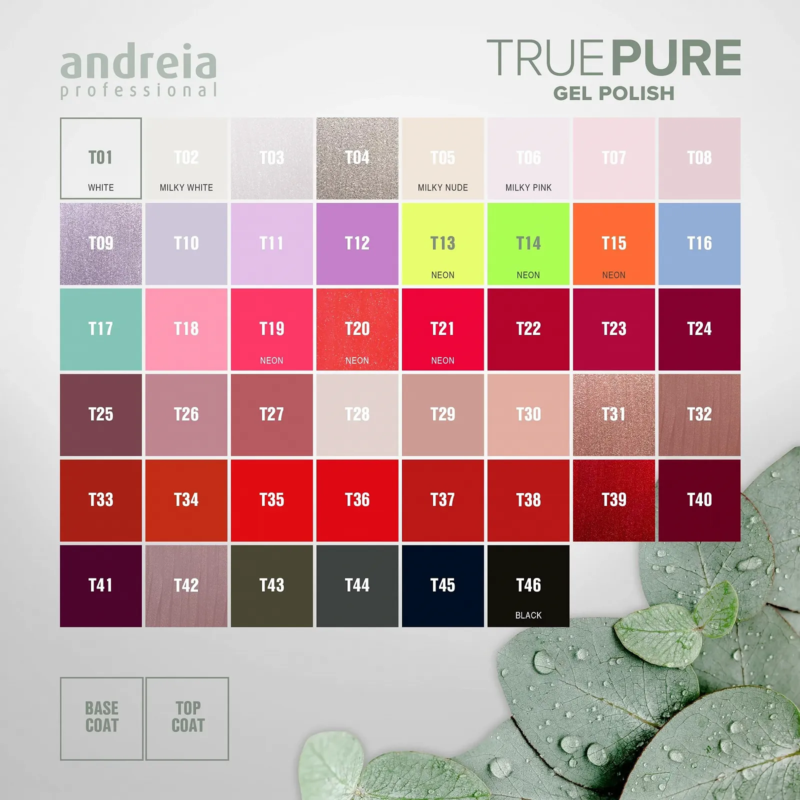 Гель-лак Andreia True Pure T03 Белый с блестками, фото №3 Гель-лак Andreia True Pure T03 Белый с блестками, фото №3