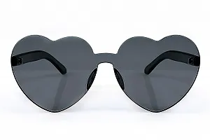 Сонцезахисні окуляри Серцевидні FEISEDY Вінтаж Без оправи synthetic.ua - Фото 1