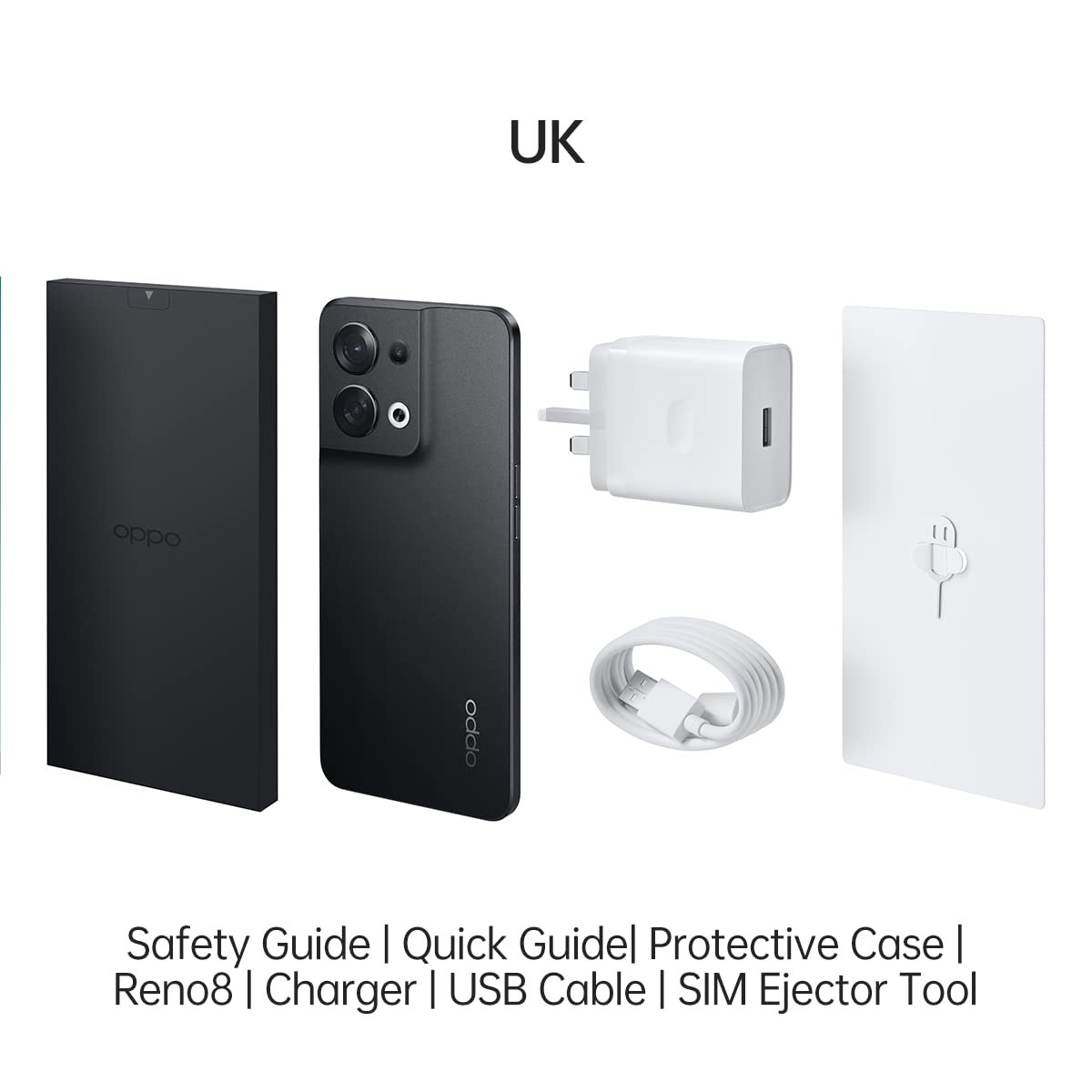 Смартфон OPPO Reno8 5G 8/256GB Dual SIM Shimmer Black, фото №8