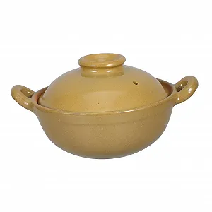 Кастрюля для тушения керамическая глиняная с ручкой 500 мл антипригарная - Фото 1