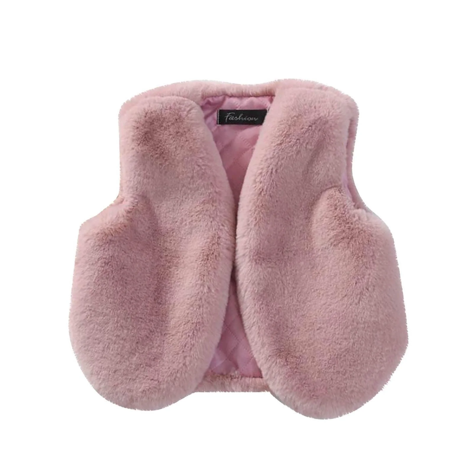 Жилет зі штучного хутра для дітей, дівчаток, фото №1