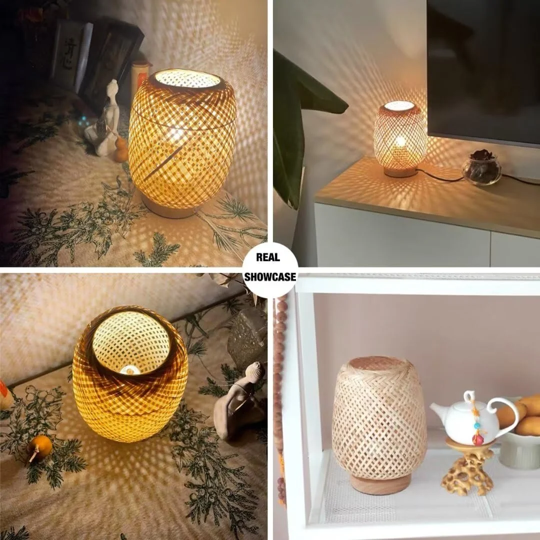 Настільна лампа Bamboo Weave Small Exquisite Japanese Style Style 1, фото №6