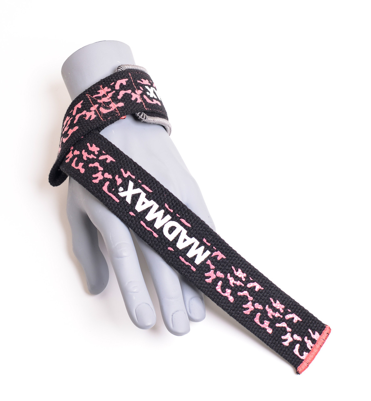 Лямки для тяги MadMax Camo Power Wrist Straps Camo/Pink, фото №2