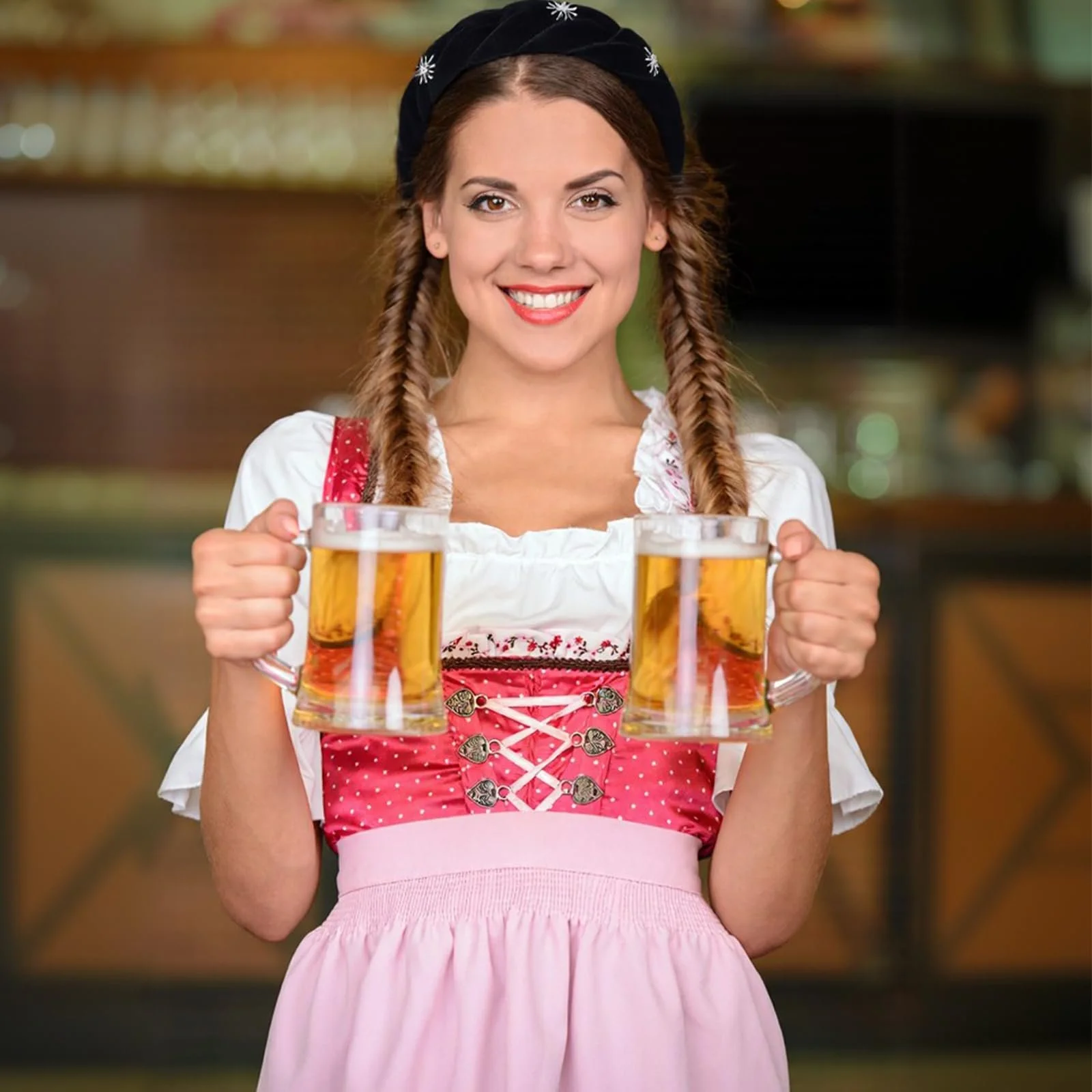 Обруч на голову Жіноча Oktoberfest Едельвейс Чорний, один розмір, фото №6