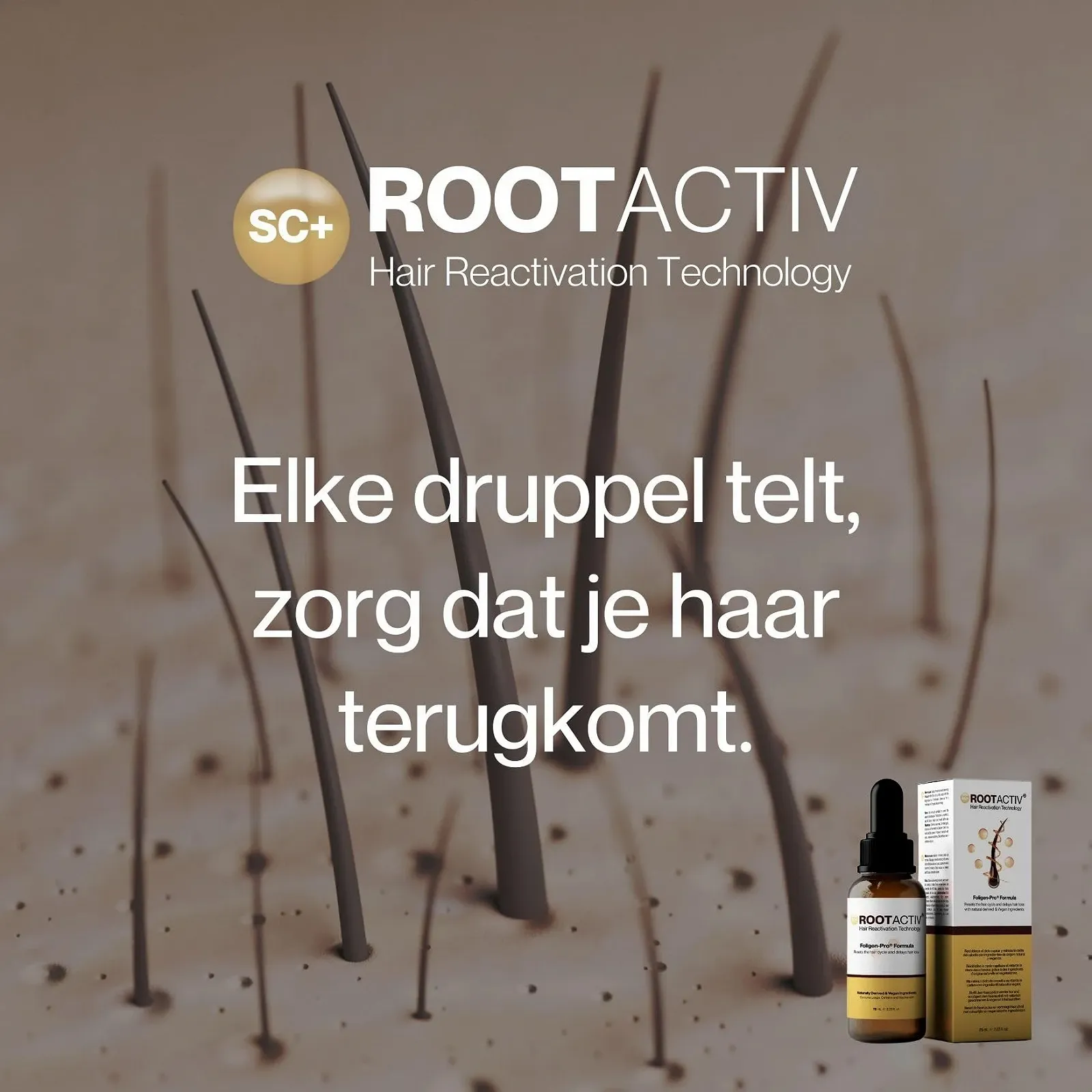 Сироватка для росту волосся зі стовбуровими клітинами SC+ ROOTACTIV для жінок та чоловіків, 75 мл, фото №11