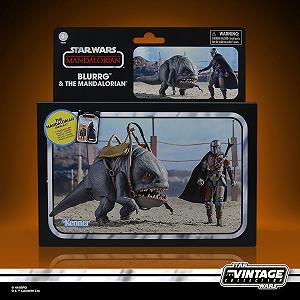 Фігурки Star Wars The Vintage Collection Blurrg & Мандалорець, Star Wars: Мандалорець, набір з 2 штук (масштаб 9,5 см) synthetic.ua - Фото 1