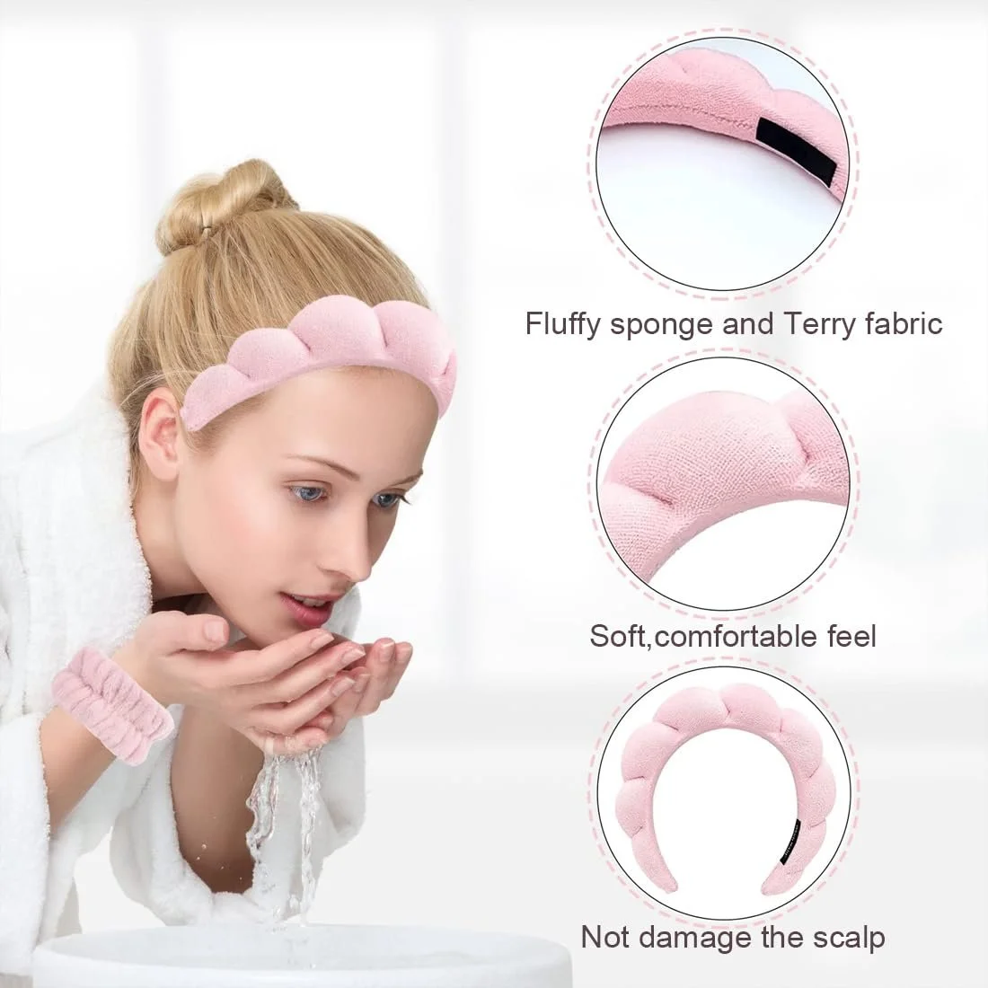 Набір обручів для волосся Skincare, фото №3