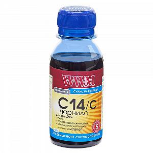 Чернила светостойкие для Canon PIXMA TS6040 WWM C14 Cyan 100г C14/C-2 Чернила светостойкие для Canon PIXMA TS6040 WWM C14 Cyan 100г C14/C-2
