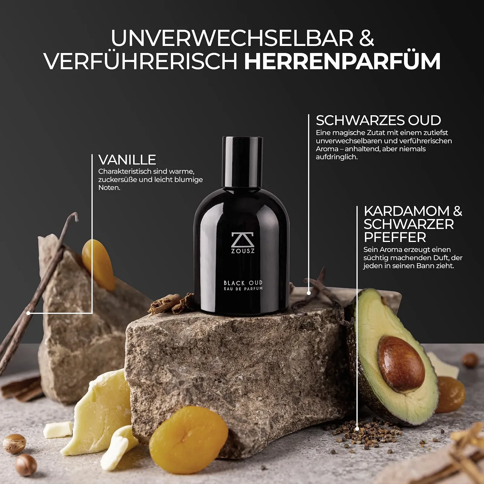 Парфуми ZOUSZ Black Oud Eau De Parfum для чоловіків, фото №5