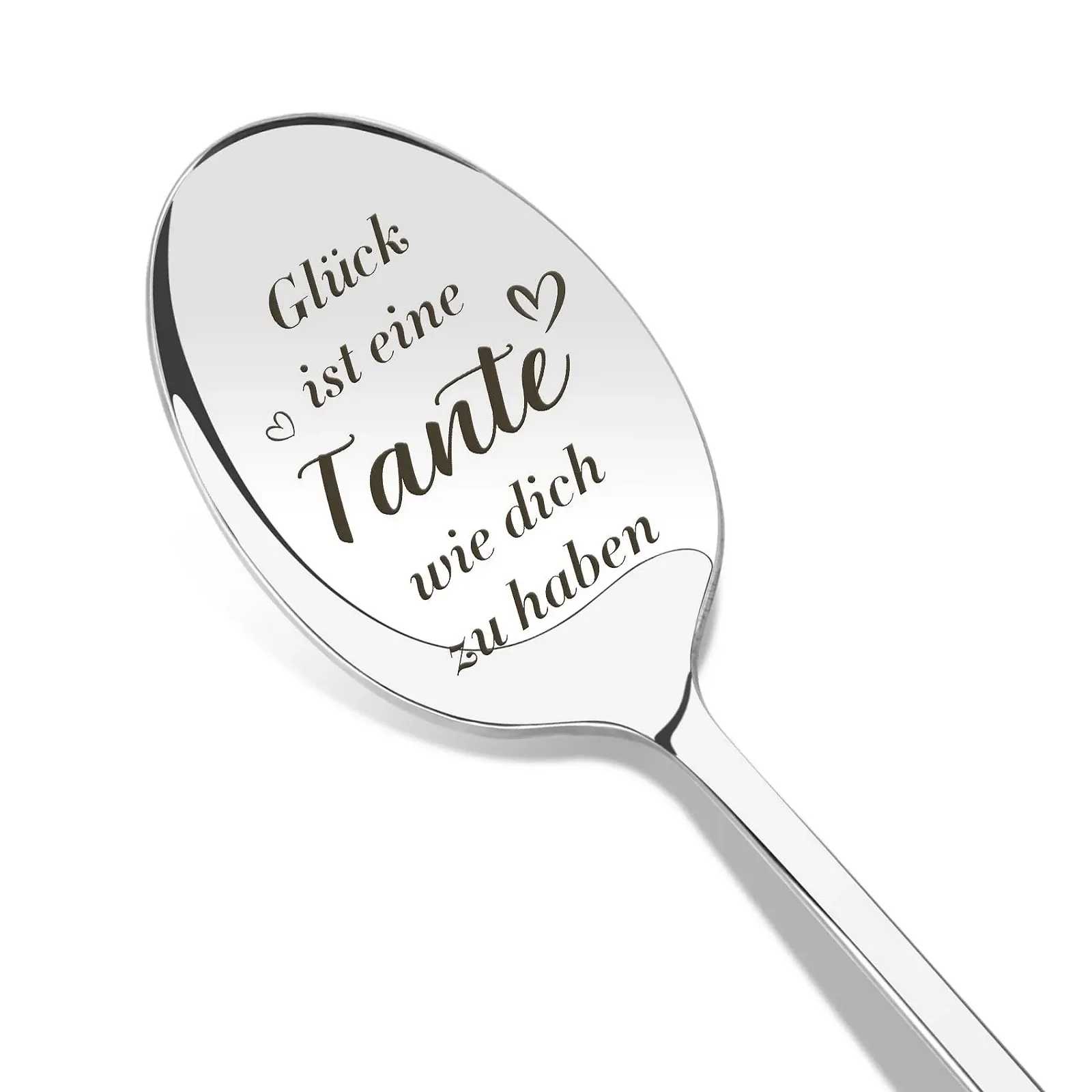 Ложка для кави з гравіюванням для тітки від племінниці/племінника, фото №1