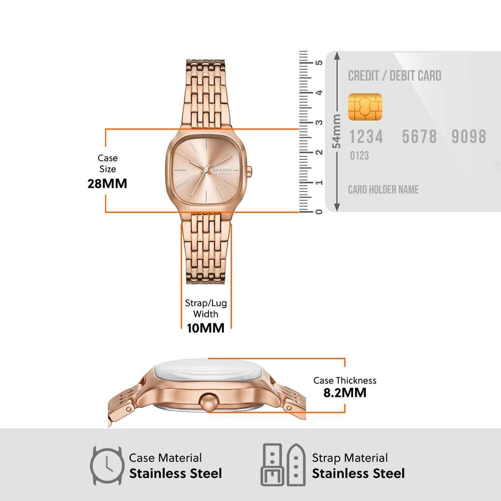 Женские аналоговые кварцевые часы Skagen SKW3166 с браслетом из нержавеющей стали, фото №5