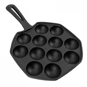 Деко для улиток 12-порционное Чугунное с рукавичкой и кисточкой - Фото 1