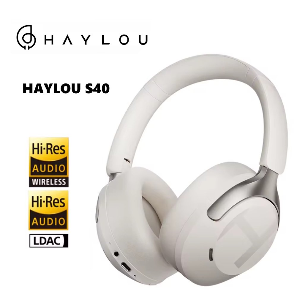 Навушники HAYLOU S40 Hi-Res LDAC ANC Multipoint BT6.0 90 год White, фото №1