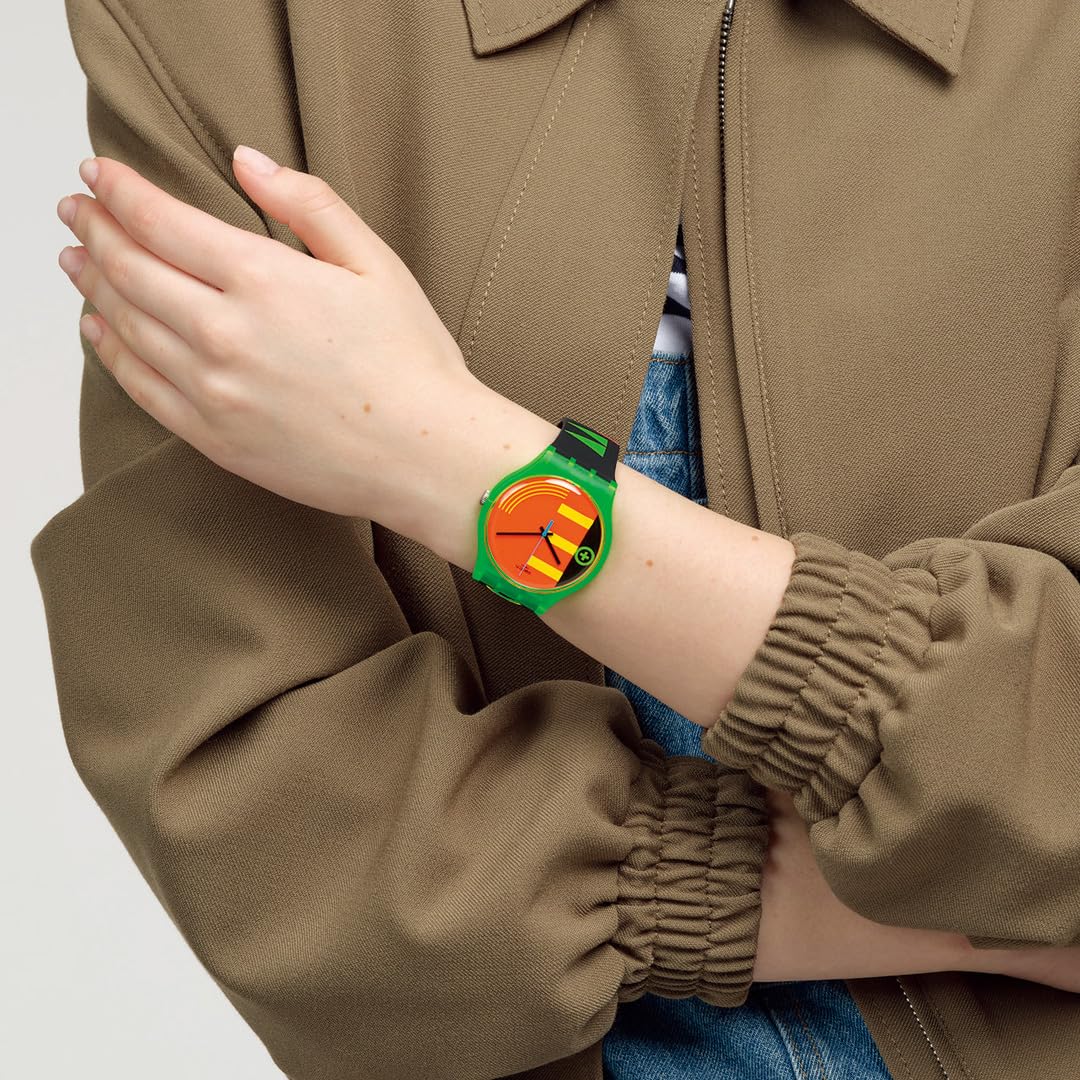 Годинник SWATCH Neon Rider Зелений Ретро, фото №9