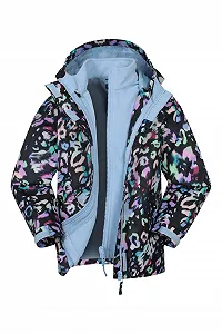 Дитяча водонепроникна куртка 3-в-1 Mountain Warehouse Aries - Проклеєні шви - Знімний капюшон - Фото 1