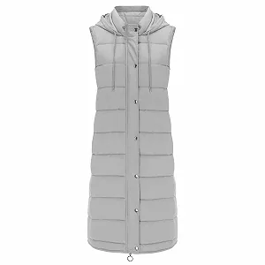 Довге зимове пальто з кишенями Пухова synthetic.ua - Фото 1