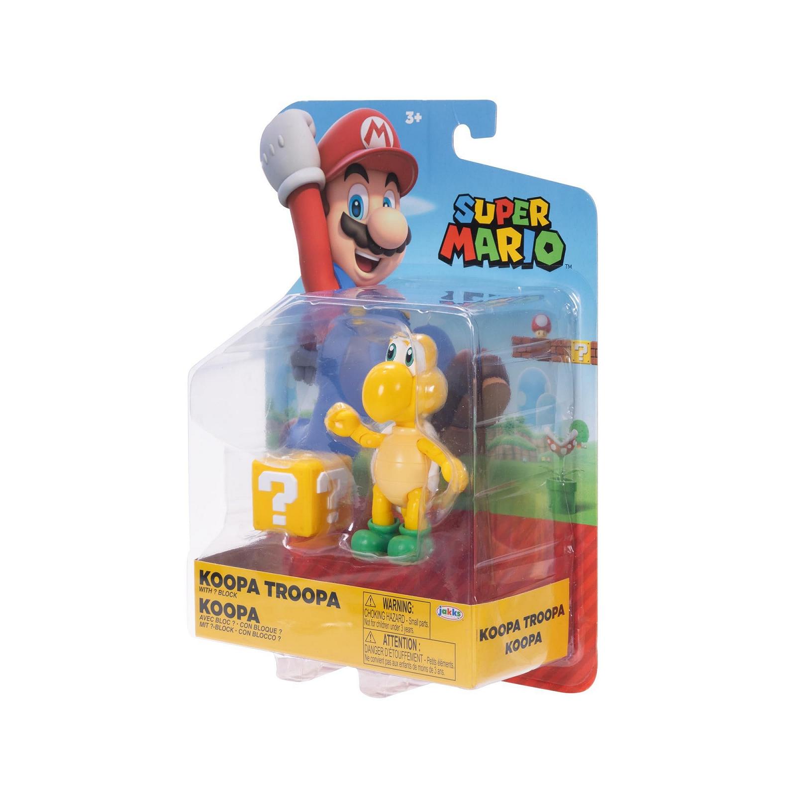 Фігурка Super Mario Nintendo Koopa Troopa Рухома З Блоком Питань Зелений, фото №9