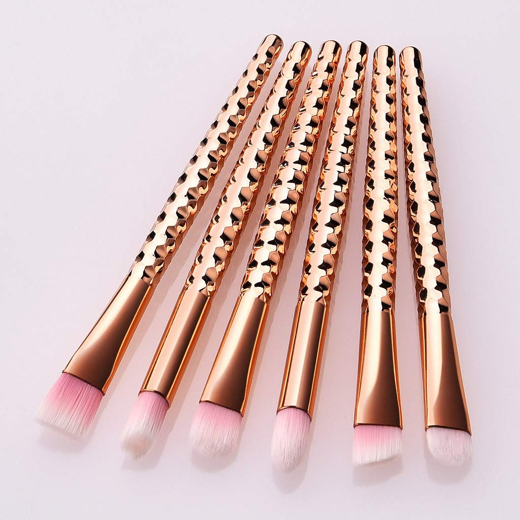 Pinsel Rose Eye Pcs Make-up 6 Pinsel з стільниковим золотом набір з пензлем-циліндром, фото №4
